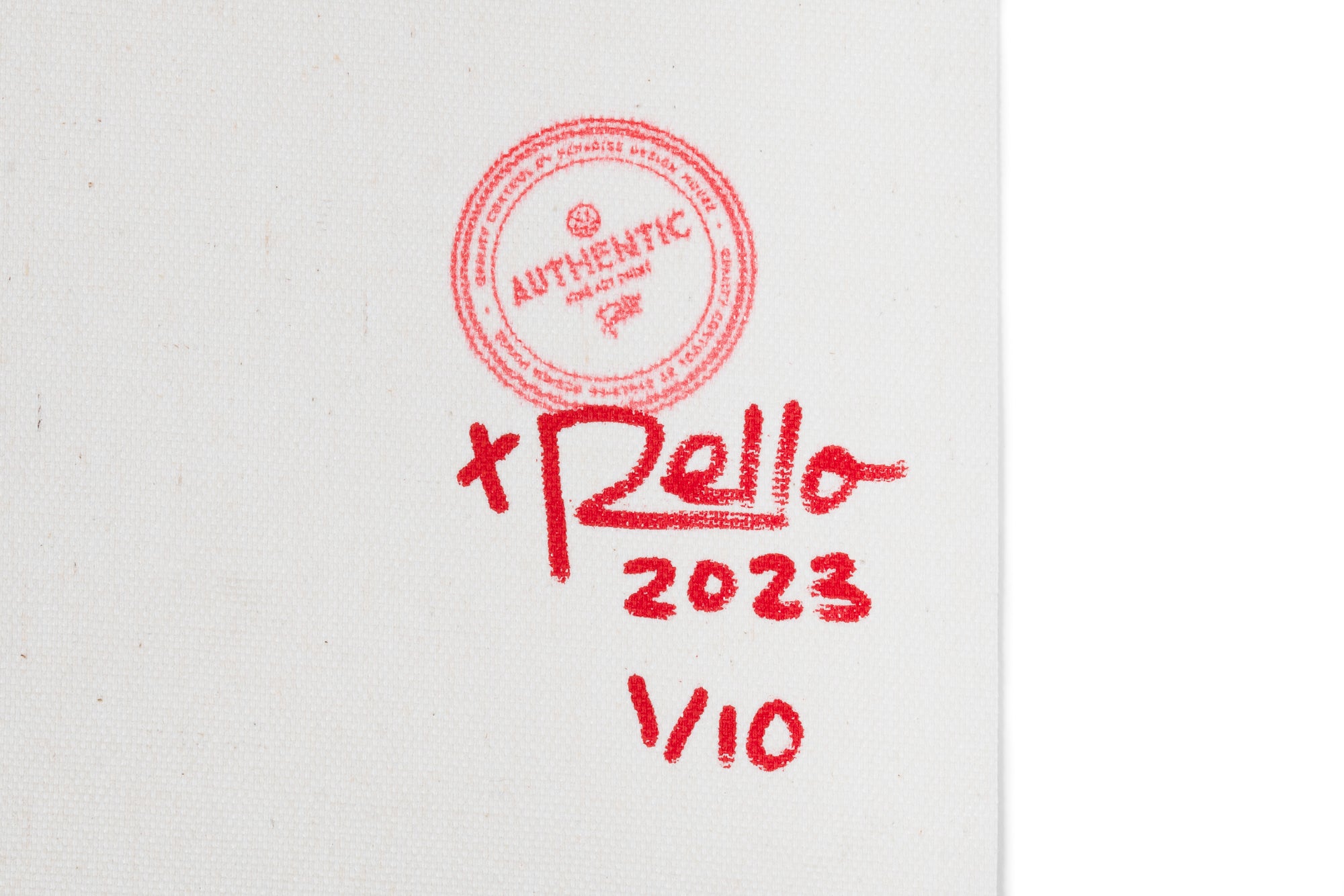 Signed #1/10 but scuffed - Billy Space Camo 001 (Yellow), 2023