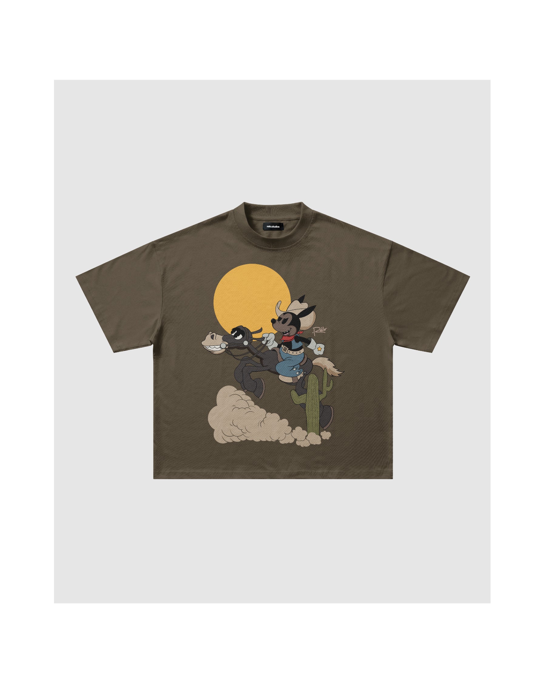 Silent Ride Tee (Brown)