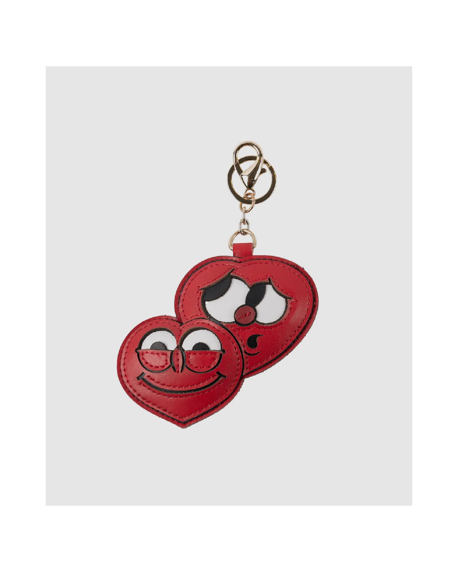 Double Heart Luxury Bag Charm